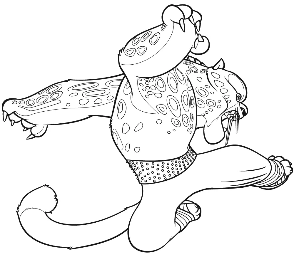 Kung Fu Panda Coloring Pages 22
