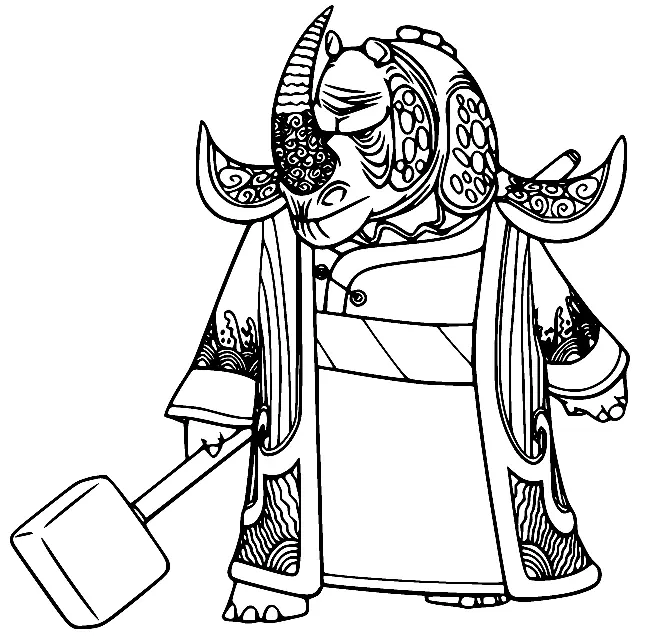 Kung Fu Panda Coloring Pages 23