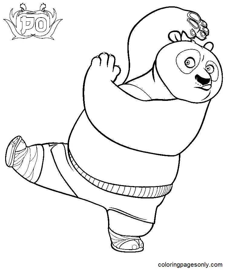 Kung Fu Panda Coloring Pages 24