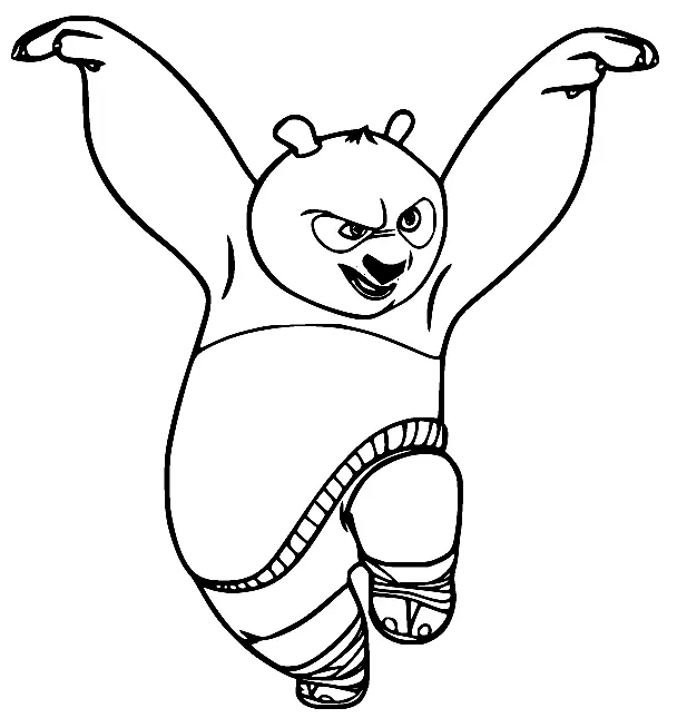 Kung Fu Panda Coloring Pages 25