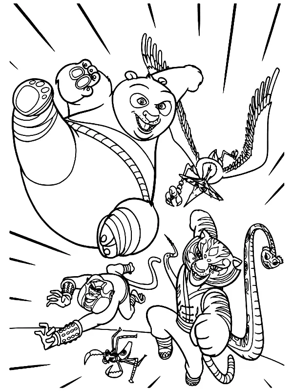 Kung Fu Panda Coloring Pages 26