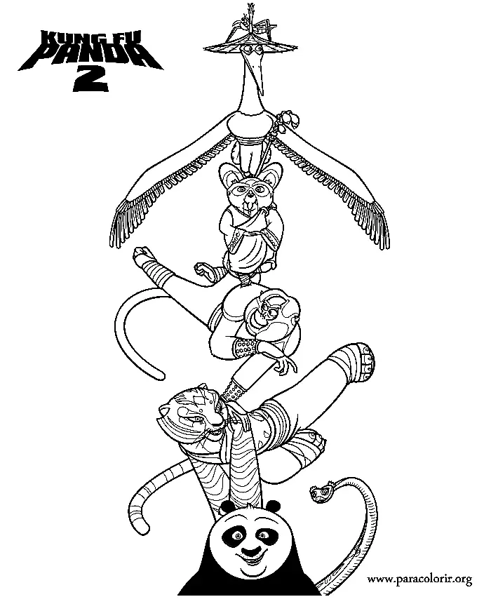 Kung Fu Panda Coloring Pages 28