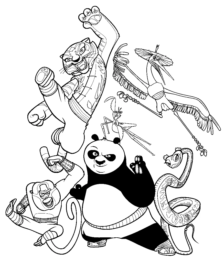 Kung Fu Panda Coloring Pages 29