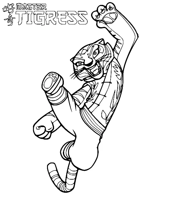 Kung Fu Panda Coloring Pages 31