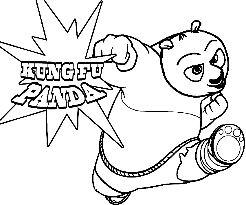 Kung Fu Panda Coloring Pages 35