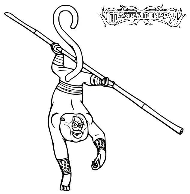 Kung Fu Panda Coloring Pages 54
