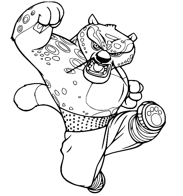 Kung Fu Panda Coloring Pages 7