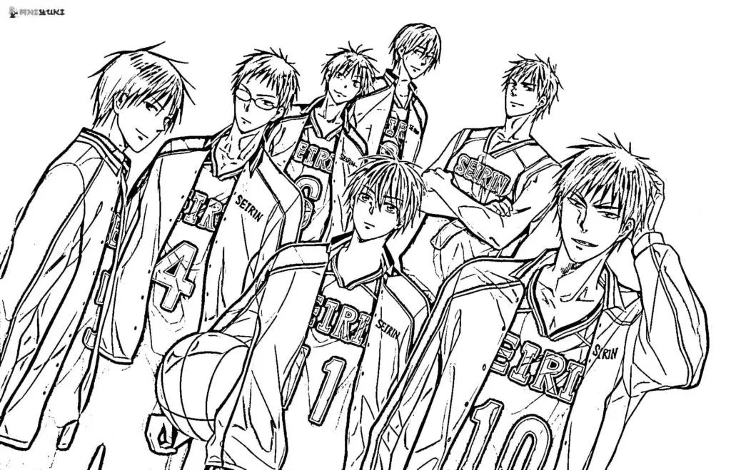 Kuroko No Basket Ausmalbilder 11