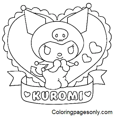 Kuromi Coloring Pages 10