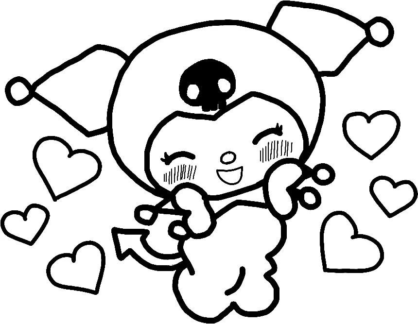 Kuromi Coloring Pages 12