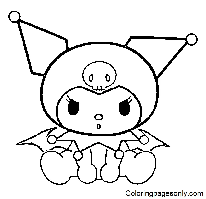 Kuromi Coloring Pages 21