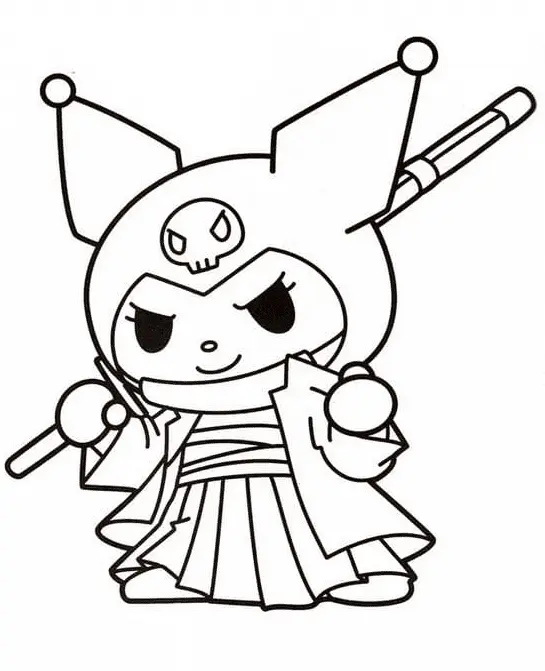 Kuromi Coloring Pages 3