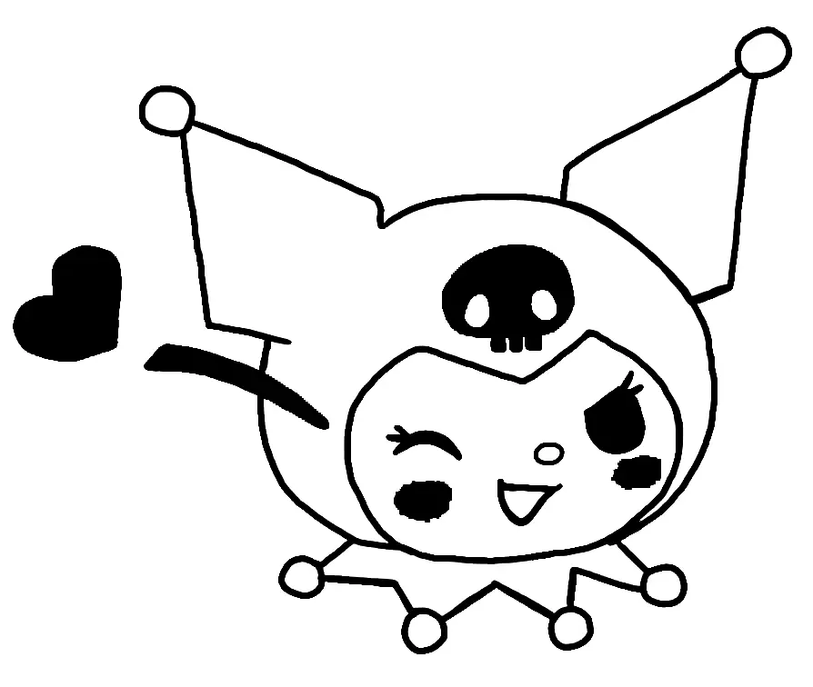 Kuromi Coloring Pages 43
