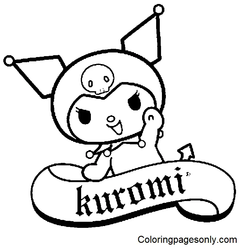 Kuromi Coloring Pages 9
