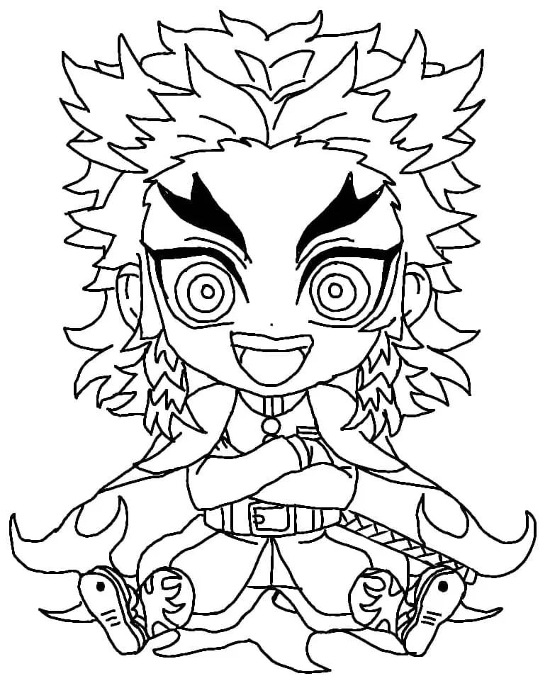 Kyojuro Rengoku Ausmalbilder 18