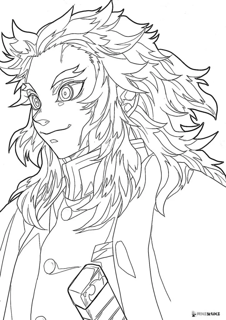 Kyojuro Rengoku Ausmalbilder 28