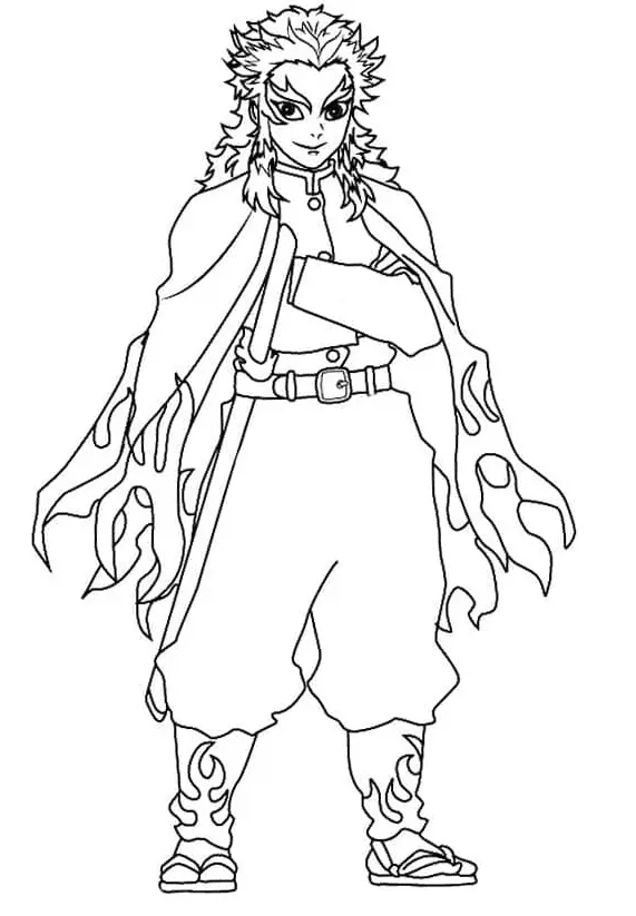 Kyojuro Rengoku Ausmalbilder 33