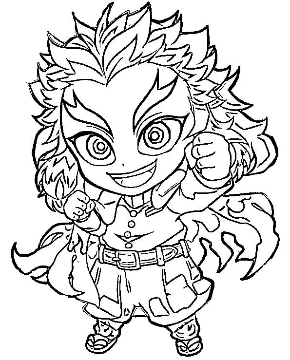 Kyojuro Rengoku Ausmalbilder 40