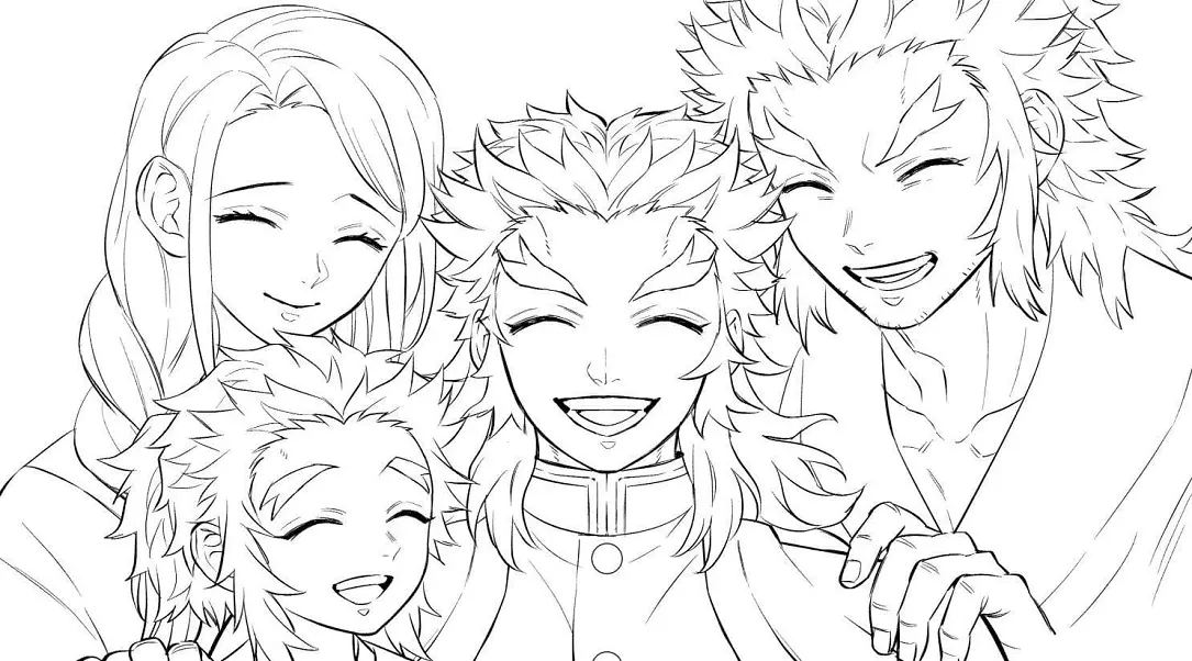 Kyojuro Rengoku Ausmalbilder 41