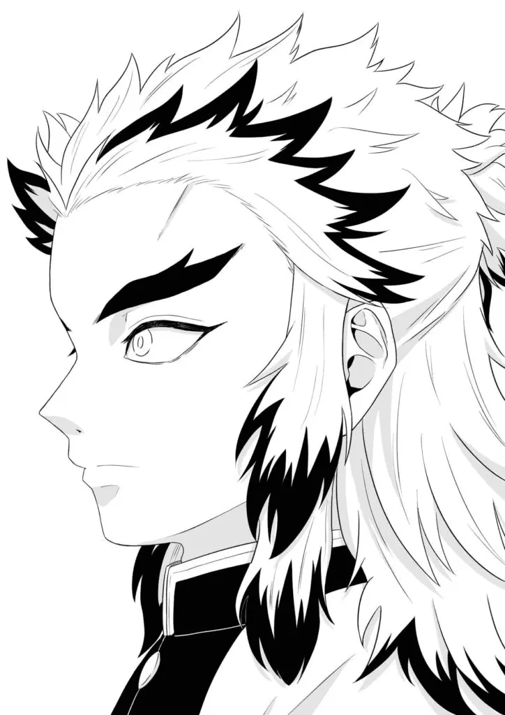 Kyojuro Rengoku Ausmalbilder 45