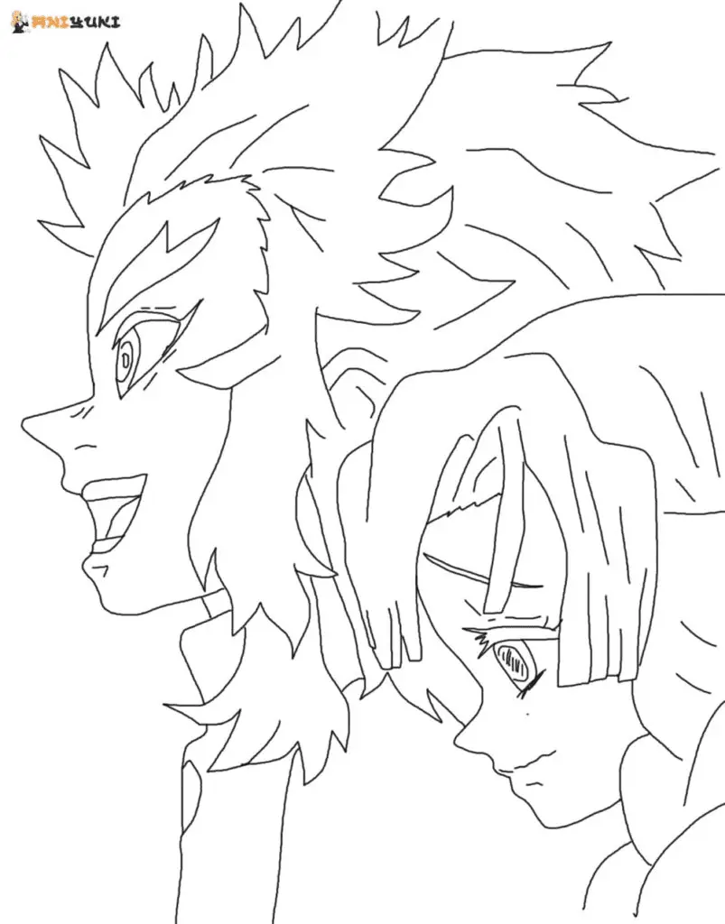 Kyojuro Rengoku Ausmalbilder 46