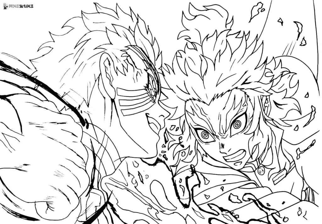 Kyojuro Rengoku Ausmalbilder 5