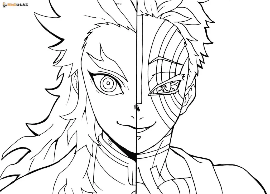 Kyojuro Rengoku Ausmalbilder 8