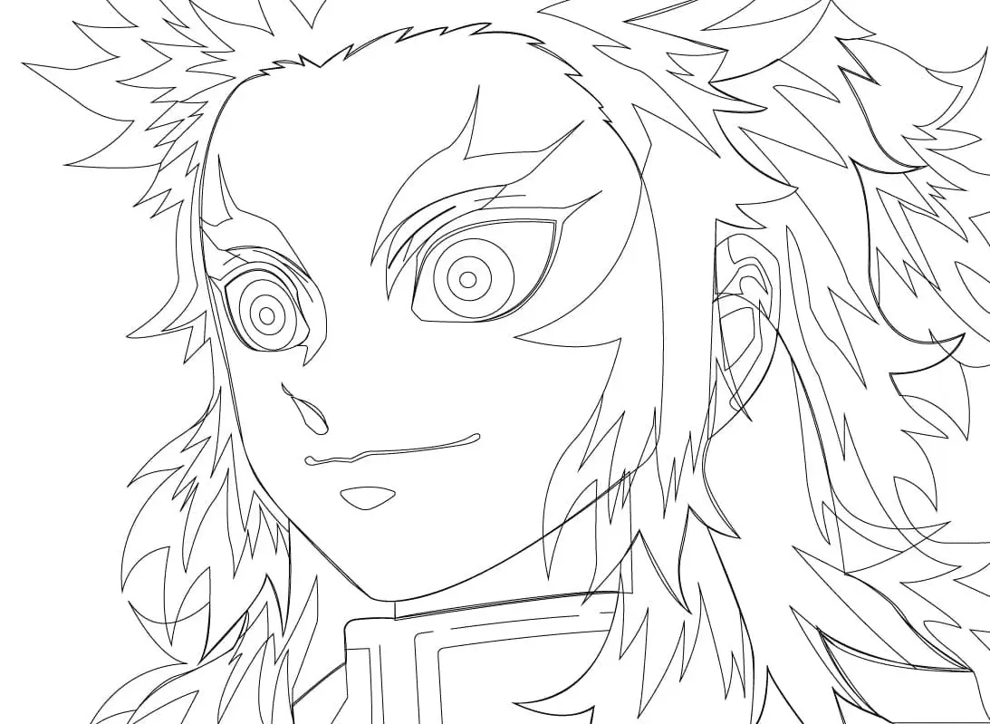 Kyojuro Rengoku Ausmalbilder 9