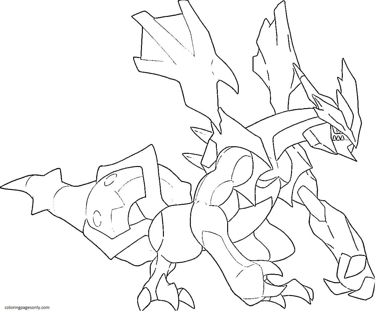 Desenhos de Kyurem Para Colorir 2