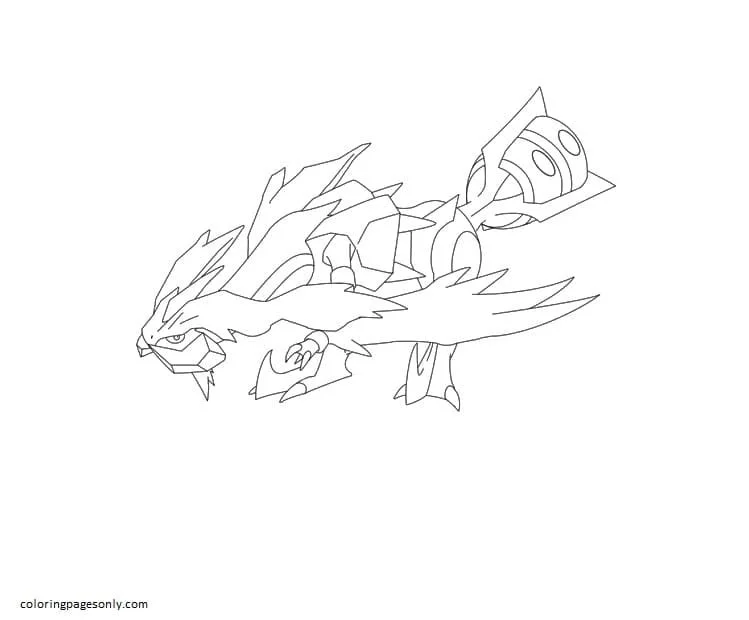 Kyurem Para Colorear