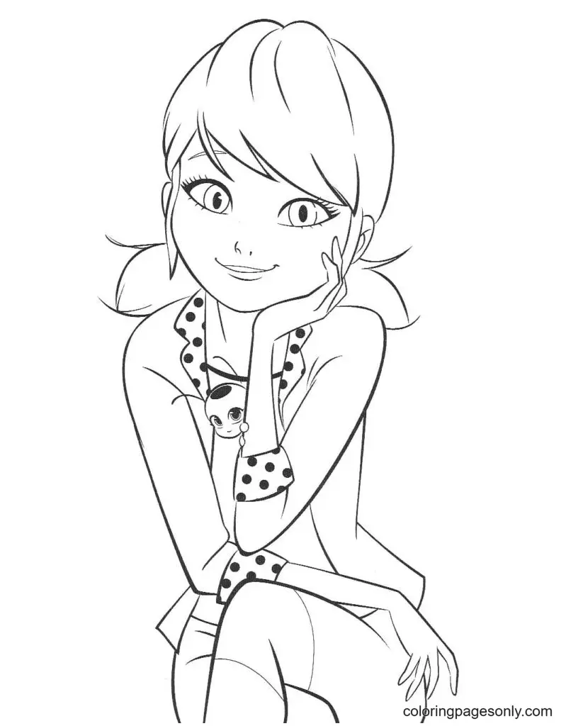 Ladybug and Cat Noir Coloring Pages 19