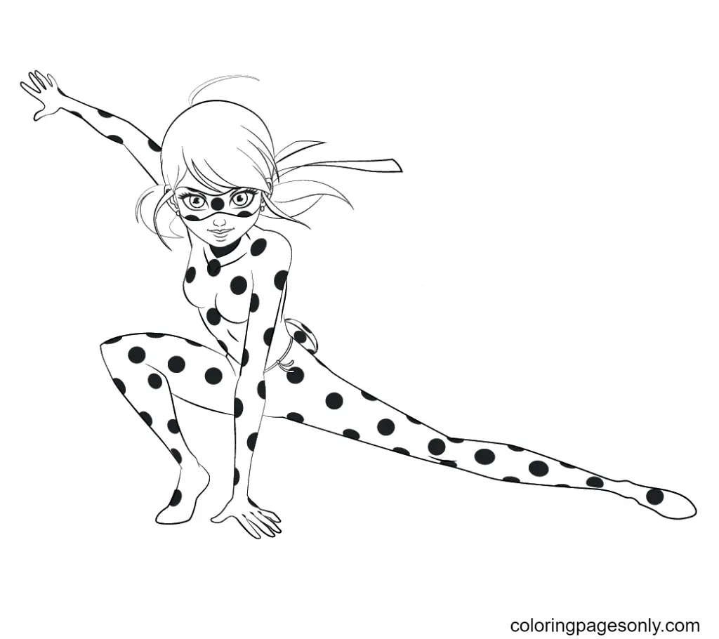 Ladybug and Cat Noir Coloring Pages 2