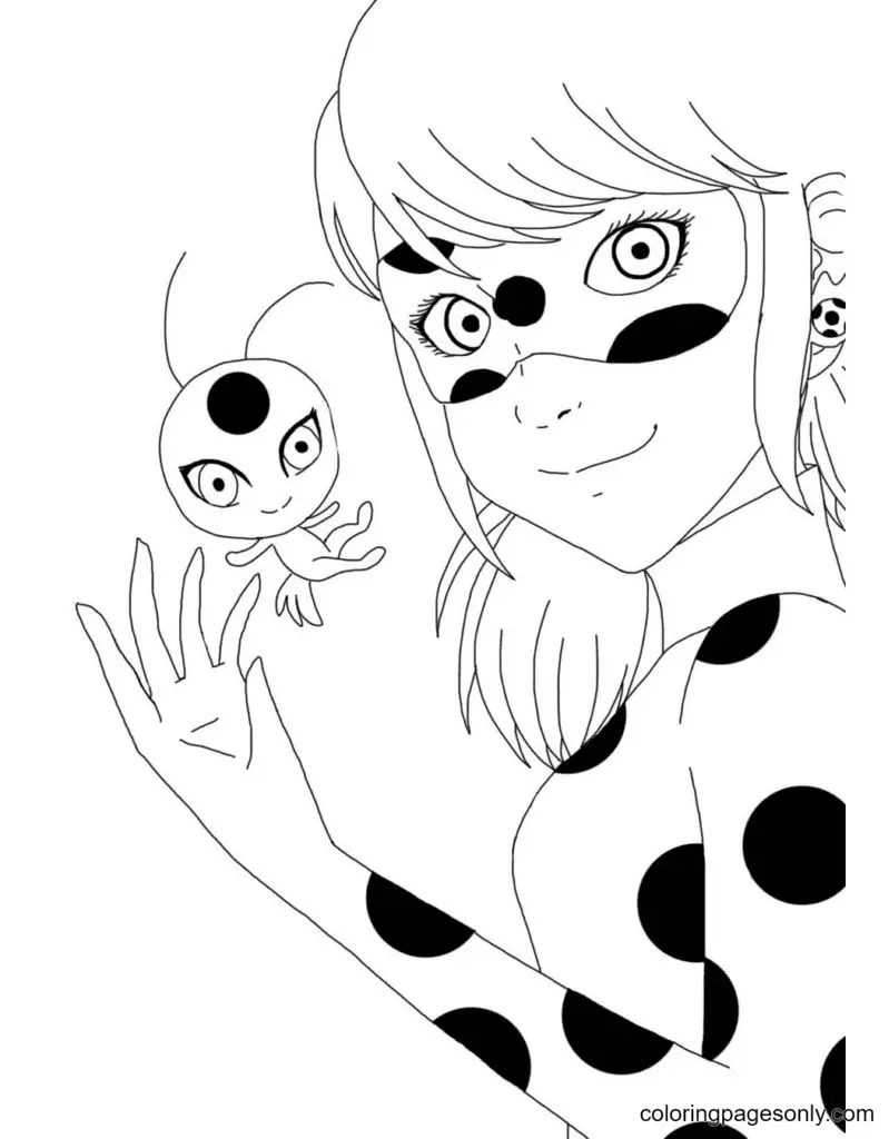 Ladybug and Cat Noir Coloring Pages 22