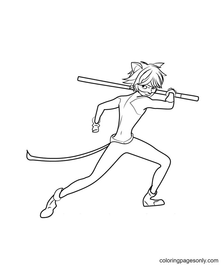 Ladybug and Cat Noir Coloring Pages 23