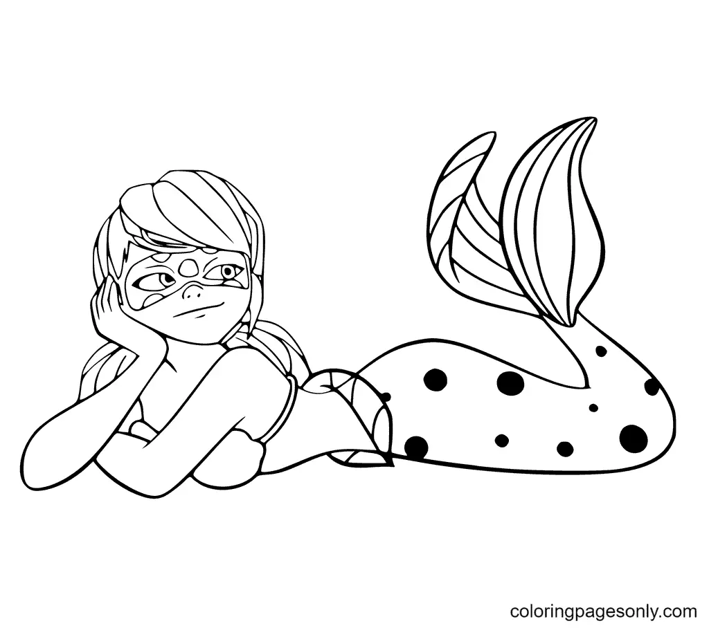 Ladybug and Cat Noir Coloring Pages 37