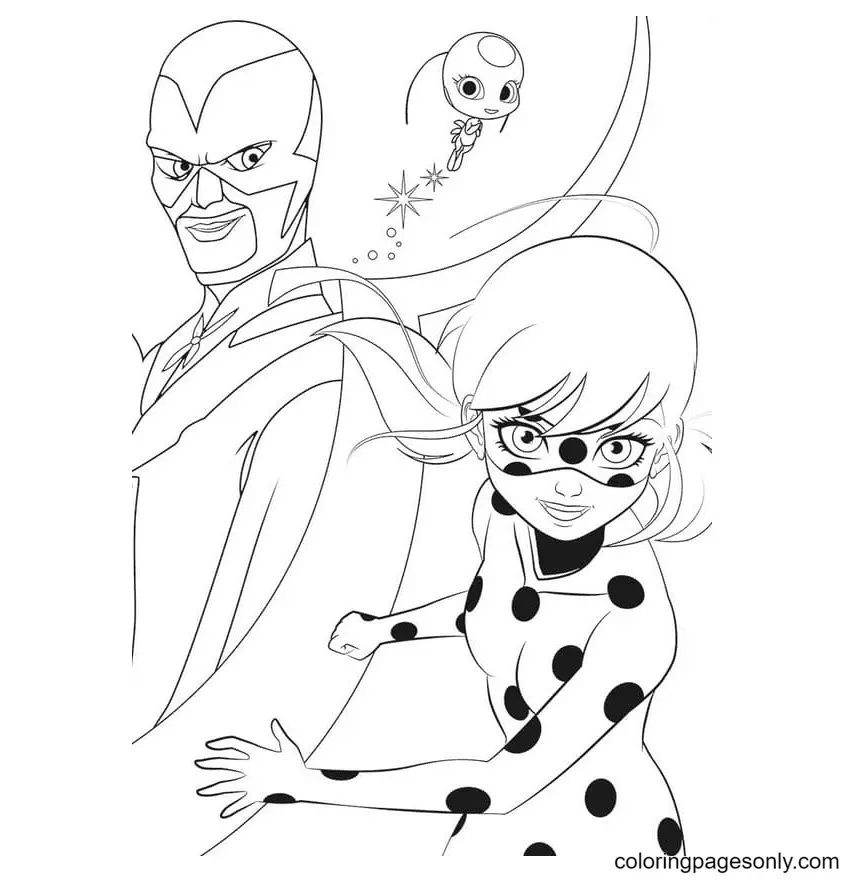 Ladybug and Cat Noir Coloring Pages 42