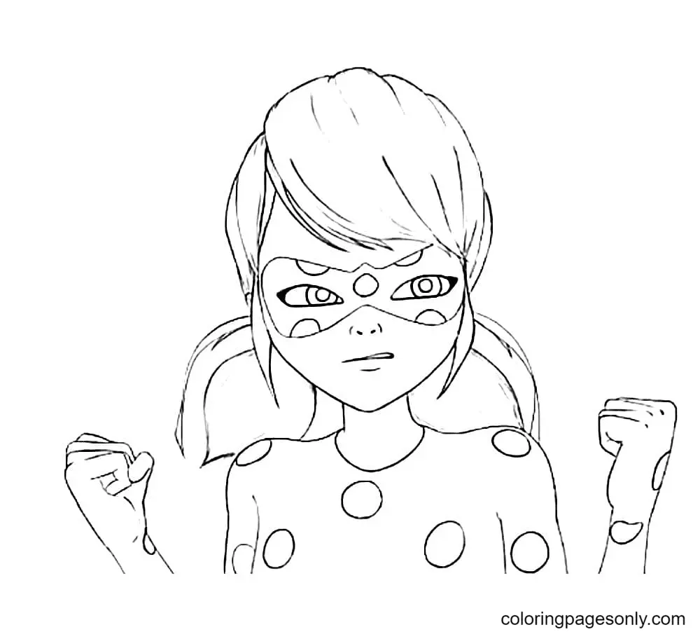 Ladybug and Cat Noir Coloring Pages 49