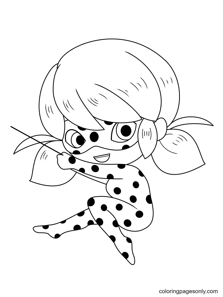 Ladybug and Cat Noir Coloring Pages 55