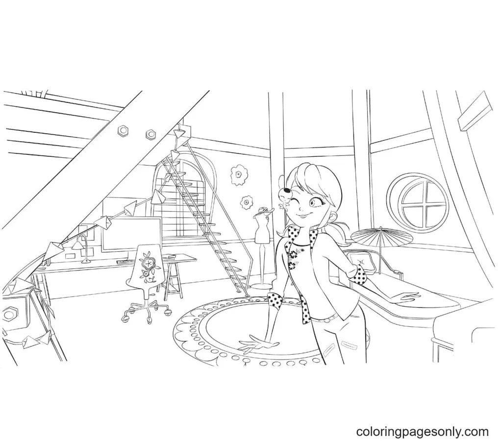 Ladybug and Cat Noir Coloring Pages 61