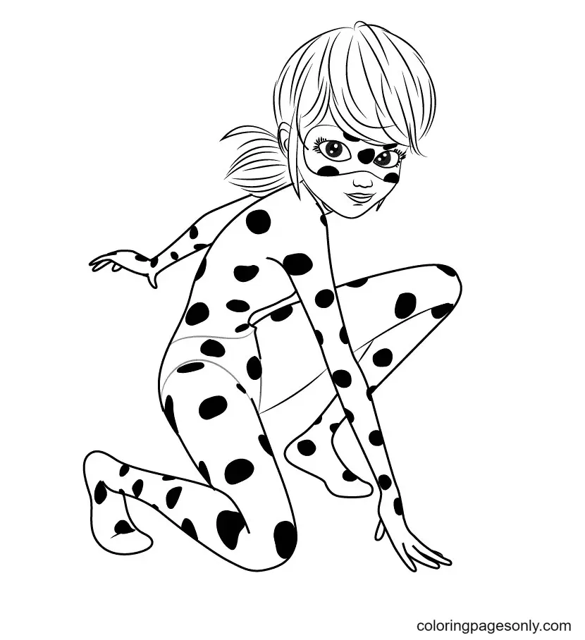 Ladybug and Cat Noir Coloring Pages 65