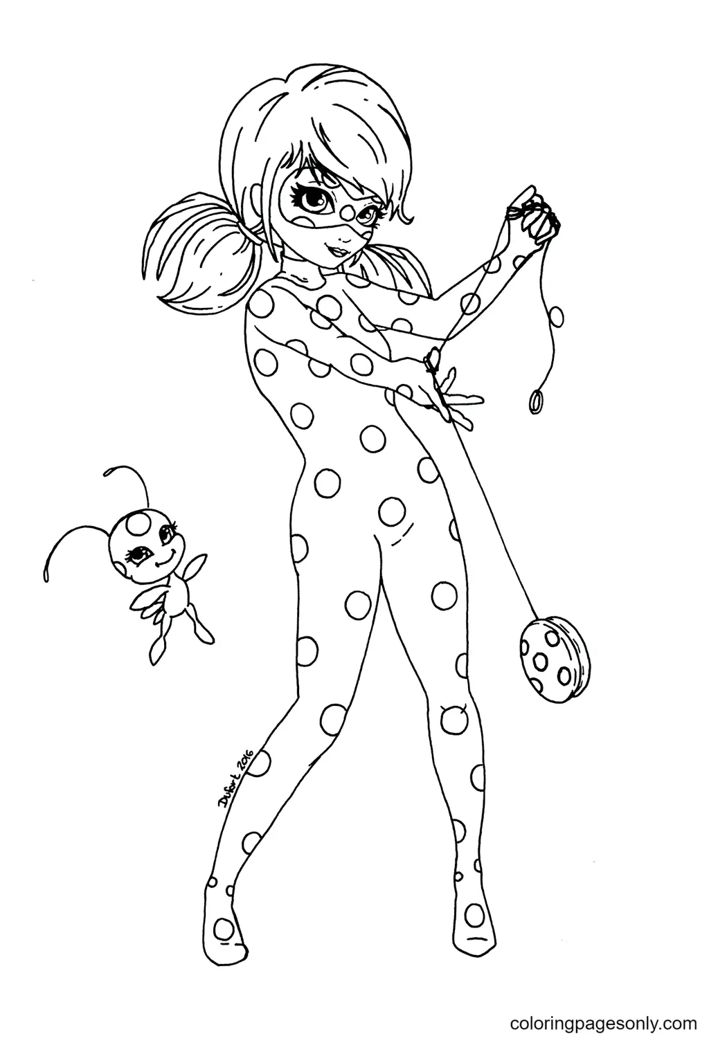 Ladybug and Cat Noir Coloring Pages 68