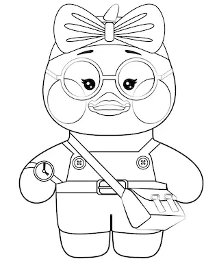 LalaFanfan Duck Coloring Pages 16