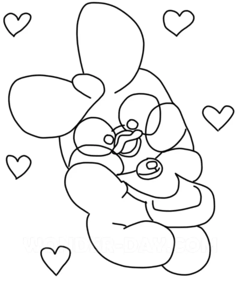 Lalafanfan Pato Para Colorear