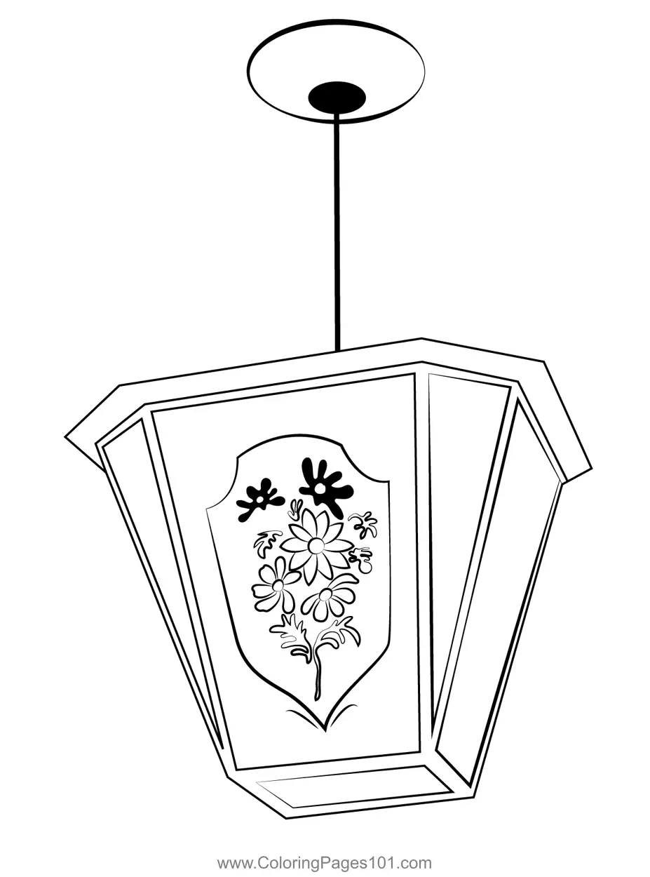 Lamps Coloring Pages 3