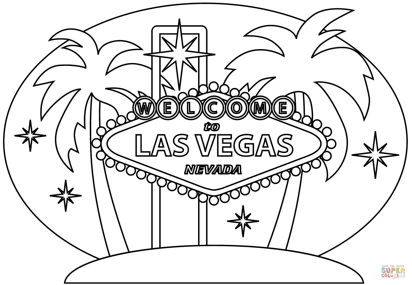 Las Vegas Coloring Pages 1