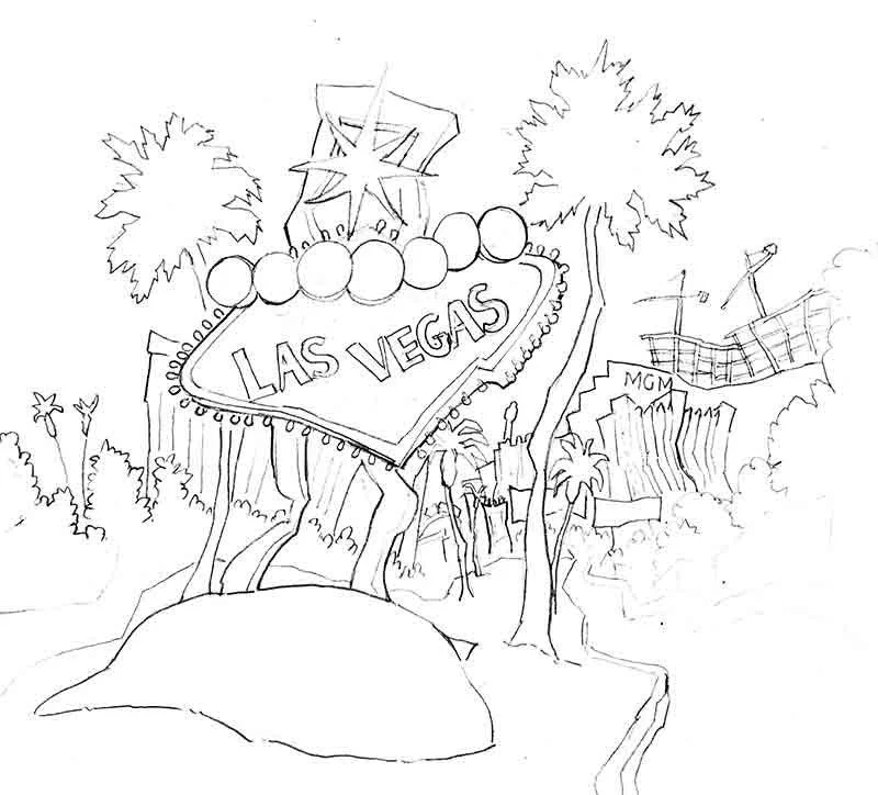 Las Vegas Coloring Pages 3