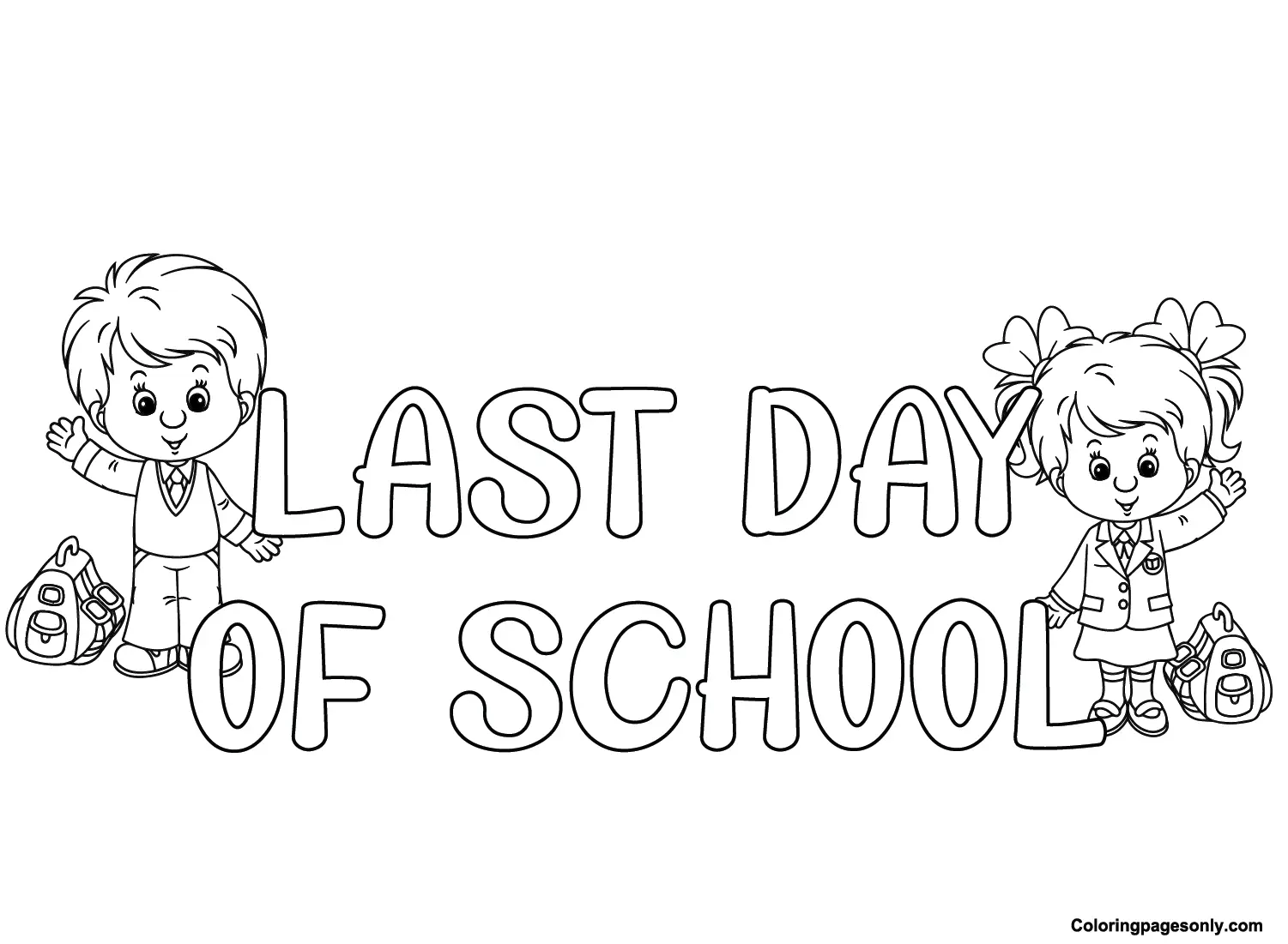 Last Day of School Coloring Pages 10