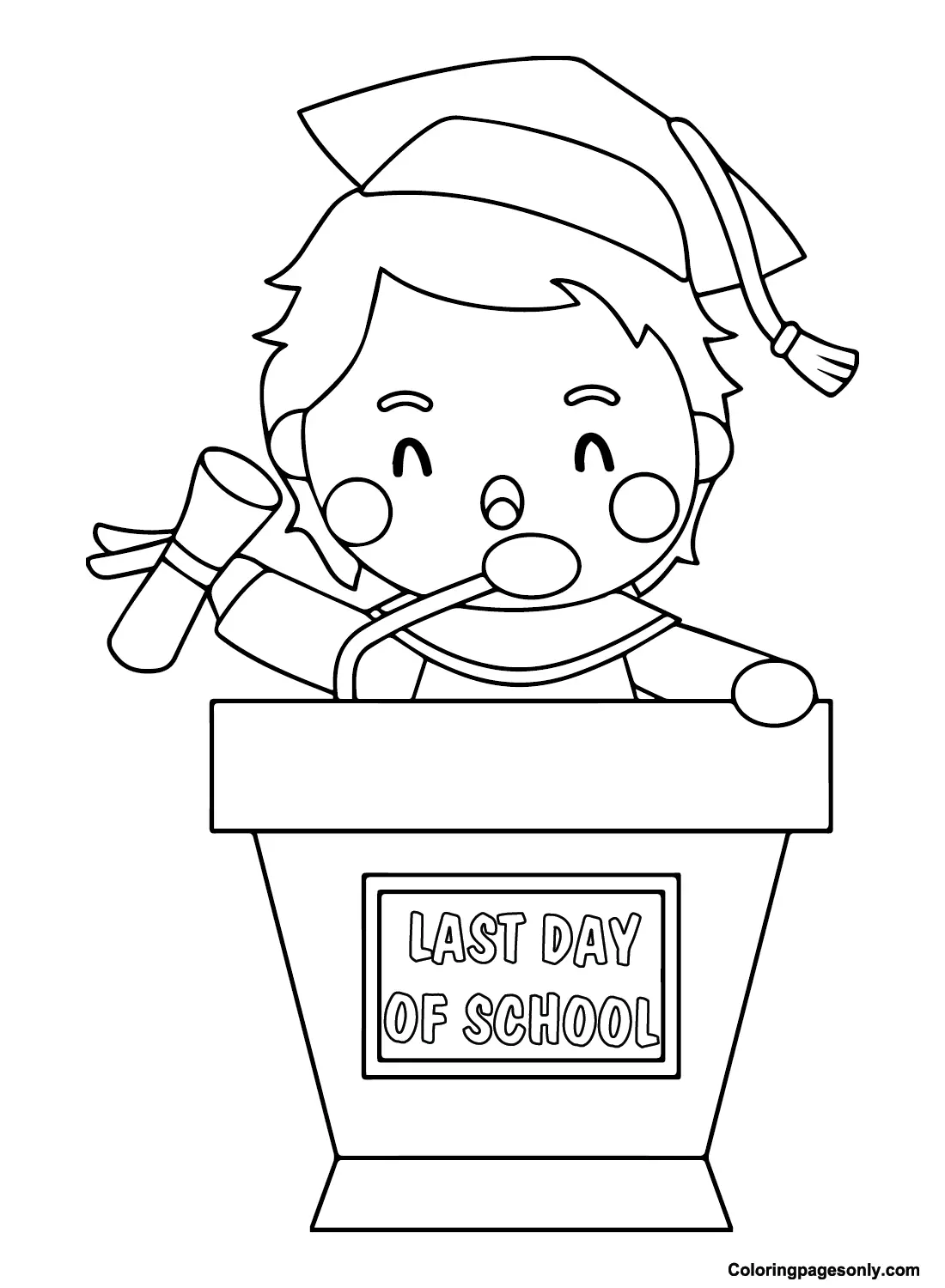 Last Day of School Coloring Pages 16