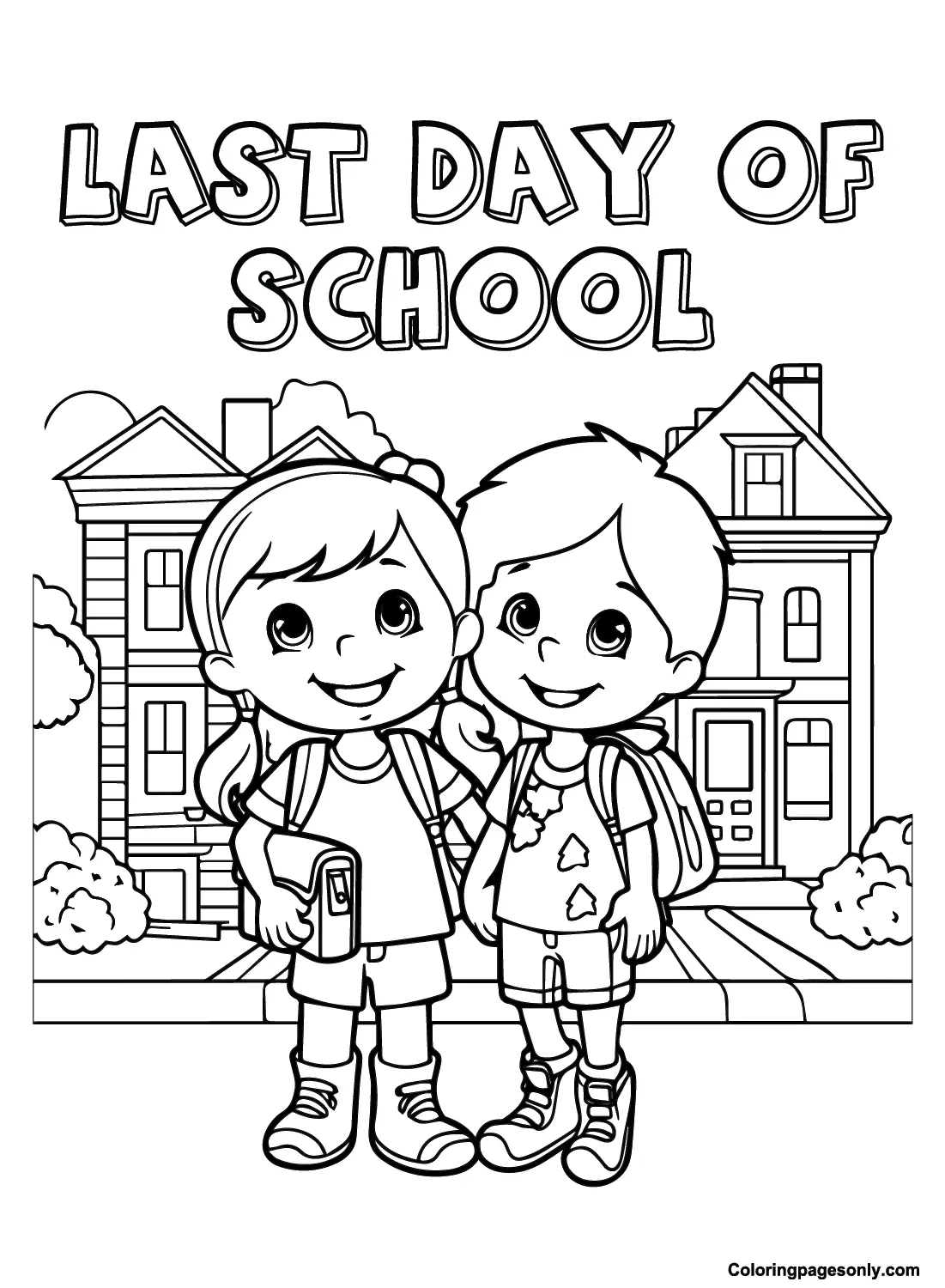 Last Day of School Coloring Pages 2