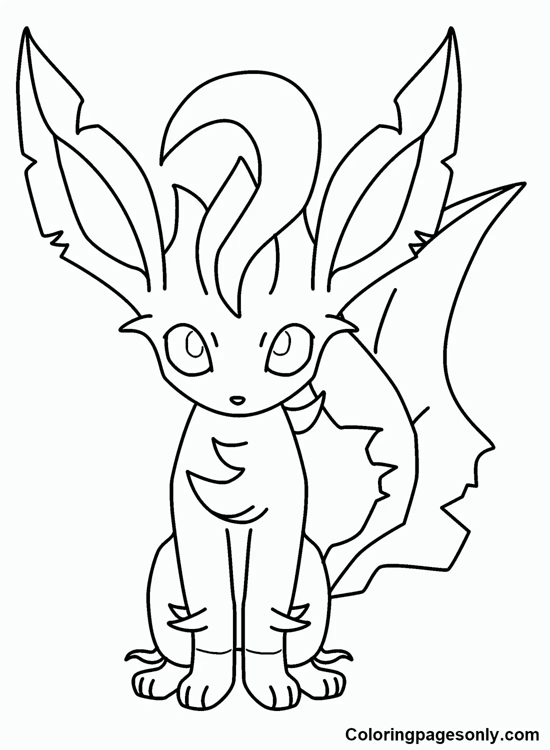 Leafeon Coloring Pages 1